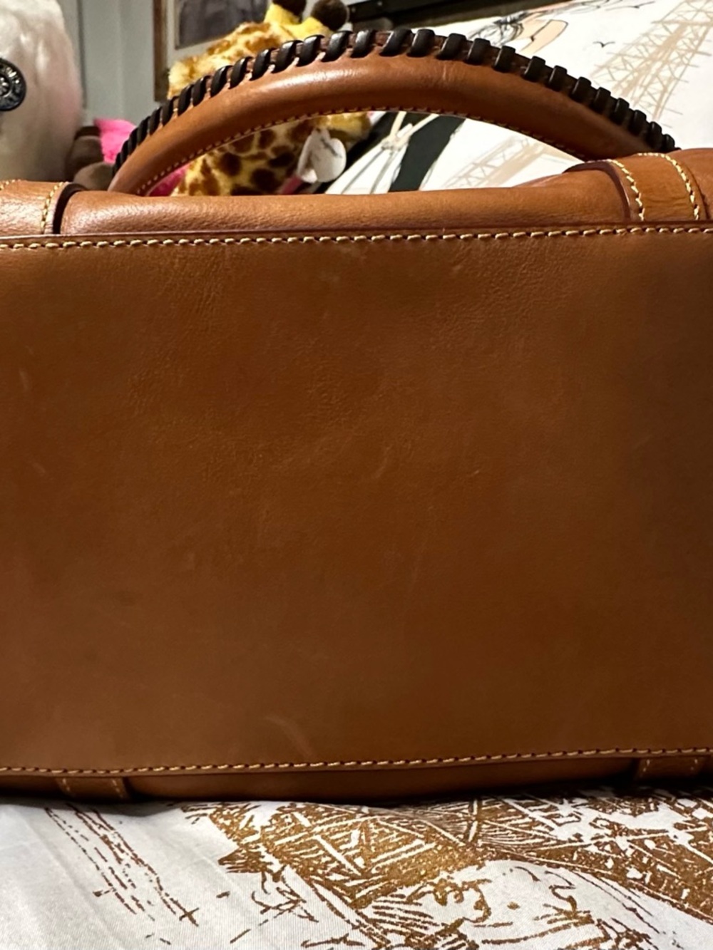 Dooney & Bourke Large Domed Leather Satchel - Picture 15 of 16